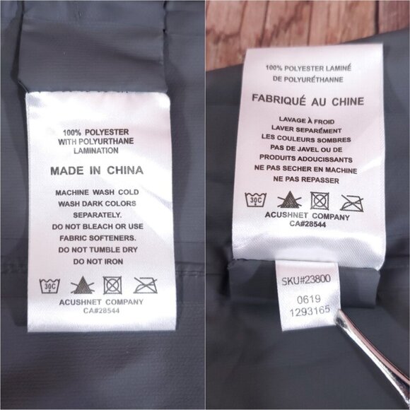 Footjoy FJ Dryjoys Hydrolite Springfield Country Club Golf Mens XL Black Jacket - Picture 14 of 16